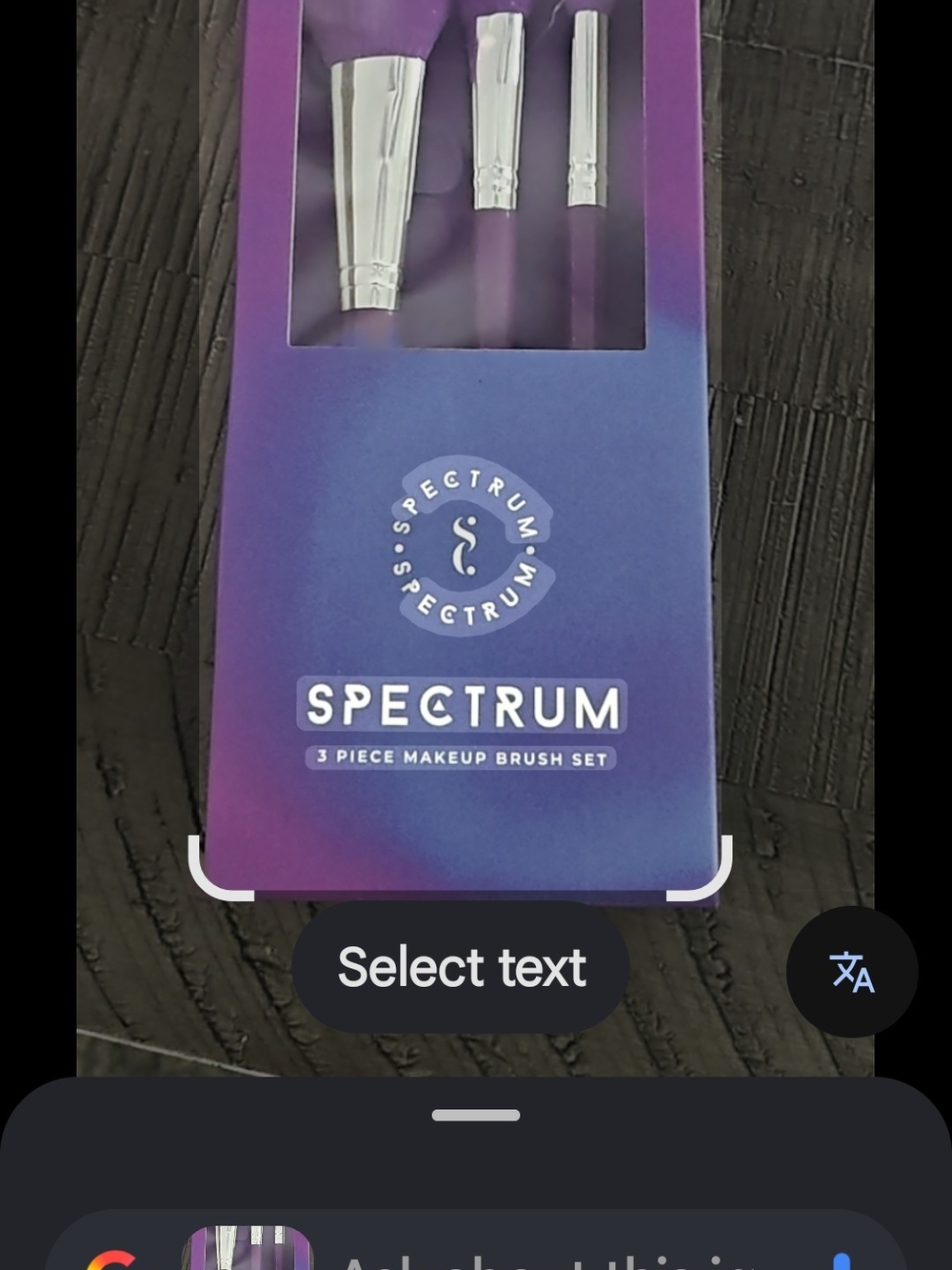Spectrum 3-Piece Makeup Brush Set - Purple